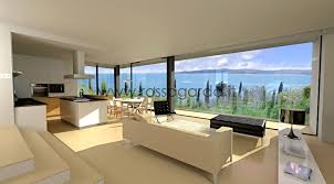 Salotto Con Favolosa Vista Lago Di Un Appartamento Trilocale A Desenzano Del Garda L Agenzia Immobiliare Rossogar Architettura Casa Appartamenti Appartamento
