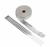 Metal aluminized fiberglass tube hose pipe heat wrap kit turbo heat shield  25 ft | eBay
