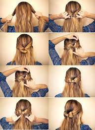 Once you've created one loop, knot the rest of the hair through the bun and secure it, leaving the rest of the ponytail long and loose. Steps For This Hairstyle Hairstyle Hair Hair Styles