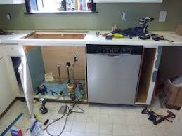 Installing A Full Size Dishwasher In Old Shallow Cabinets Shallow Cabinets Diy Kitchen Remodel Dishwasher Installation