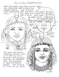 How To Draw Worksheets For The Young Artist Draw Cleopatra Queen Of Egypt Worksheet Art Handouts Drawings Basic Drawing