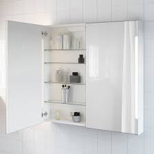 Storjorm Mirror Cabinet W 2 Doors Light White 39 3 8x5 1 2x37 3 4 Ikea In 2020 Mirror Cabinets Ikea Mirror Lights Medicine Cabinet Mirror