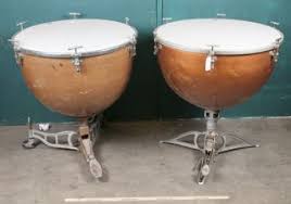 Great Pair Of Vintage Timpani Drums One Is By Slingerland