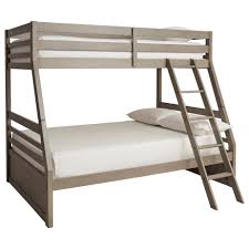 These come with bolt holes already drilled into the metal and are often resin coated to protect the wood of the bunk bed. Ashley Signature Design Lettner B733 58p 58r Twin Full Bunk Bed O Dunk O Bright Furniture Bunk Beds