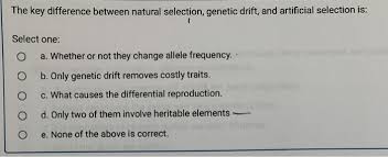 Creation ministries international (cmi) exists to support the effective proclamation of the gospel by providing credible answers that affirm the reliability of the. Solved The Key Difference Between Natural Selection Gene Chegg Com