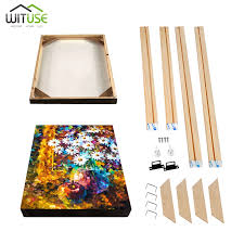For my 30×40″ canvas, that came to total frame size of 41 3/4″ by 31 3/4. Wooden Frame Canvas Frames Wood Picture Frame For Canvas Painting For Oil Painting Diy Frame 40x50cm For Canvas Print Wall Art Frame Aliexpress