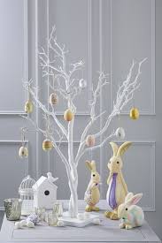 4 Ways To Use A White Twig Tree Diy Easter Decorations Spring Easter Decor Easter Egg Tree