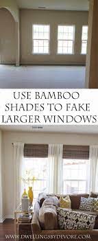 Check spelling or type a new query. 40 Diy Ways To Dress Up Boring Windows Bamboo Shades To Make The Room Bigger Cool Crafts And Diy Ideas To Make Awesome Bed Home Decor Home Home Living Room