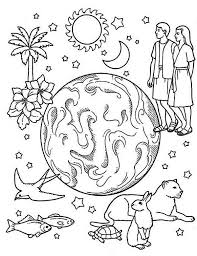 Related Image Earth Coloring Pages Creation Coloring Pages Sunday School Coloring Pages