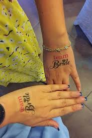 Team Bride Nedime Gecici Dovme Pembe Flash Tattoos Tk 743 Team Bride Gecici Dovme Nedimeler