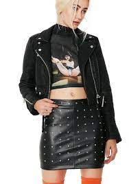 Studded Leather Skirt Dolls Kill