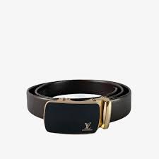 Louis vuitton men's black leather belt size 100 / damaged. Lv Gold Agb Dark Brown Belt Shop Men S Belts On Dot Made