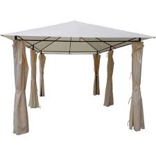 Habitat Et Jardin Toile Et Rideaux Pour Tonnelle Rosita 3 X 4 M Beige Pas Cher Achat Vente Tentes De Reception Rueducommerce