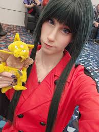 Casual little Sabrina from Pokémon today. I'm so tired 😂 I have literal  bags under my eyes irl but feel cute anyway 😂 I can say this has been a  very fulfilled