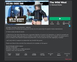 Roblox mixes fantastic and massively multiplayer online games, ranking itself as an innovative creation platform. Wild West Is Still Free Hmmm Roblox