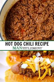 Hot Dog Chili Rezept Mantitlement In 2020 Hot Dog Chili Hot Dog Sauce Recipe Hot Dog Recipes