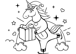 Check spelling or type a new query. Christmas Present High Quality Free Coloring From The Category Unicorn More Printable Pictures On Our Website Babyhouse Info Kleurplaten
