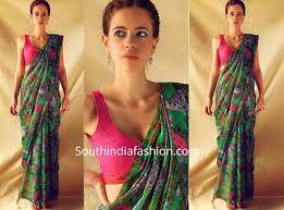 Kalki Koechlin In House Of Masaba South India Fashion The sensational fashion designer masaba has mastered the art of printed sarees. kalki koechlin in house of masaba