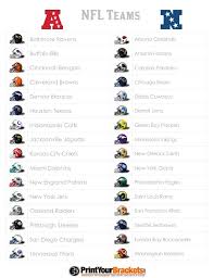 list of nfl teams printable list of nfl teams all nfl