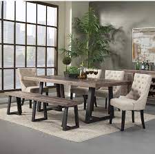 Ashford ii 6 piece dining set with alexa white chairs $670. Gracie Oaks T J 6 Piece Dining Set Modern Farmhouse Dining Farmhouse Dining Room Table Farmhouse Dining Room