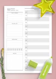 Who said that being organized isn't fun? Daily Planner Templates Printable Download Pdf