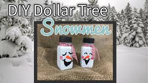 In today's video i'll be showing you two dollar tree farmhouse decor diys! Diy Dollar Tree Snowmen Salt Pepper Shakers Table Decor Youtube