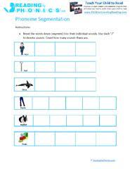 Phoneme segmenting procedures this test is administered entirely orally. Learn To Read With Phonemic Segmenting Worksheets Activities