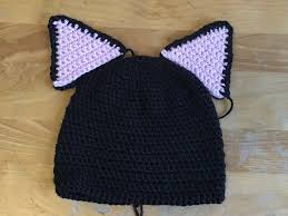 Teddy bear crochet hat pattern. Crochet Cat Hat Mud Paper Scissors