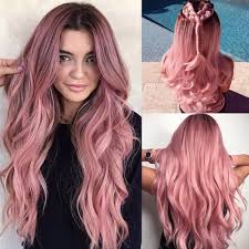 If you have black hair, add deep purple highlights to it. Colorful Panda Long Pink Wigs For Women Natural Synthetic Hair Ombre Pink Wig With Dark Roots Synthetic Wig Loose Wavy Wigs Heat Resistant 26 Inches Amazon Co Uk Beauty