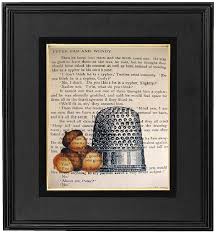 Peter Pan Wendy Book Page Printed With Thimble By Sherryannshop 10 00 Peter Pan Neverland Nursery Peter Pan Book