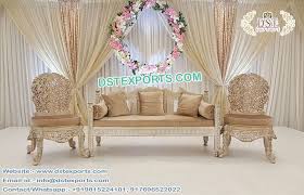 Royal Wedding Mehndi Stage Furniture Set Couch And Loveseat Set Sofa And Loveseat Set Carved Sofa