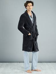Peignoir de bain homme, bordeaux, en éponge, 100% coton. Peignoir En Maille Polaire Anthracite Homme Kiabi Peignoir Chaussons Homme Peignoir Polaire