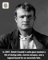 This rare 1897 photograph shows Robert LeRoy Parker—better known as Butch  Cassidy—standing at the height of his outlaw life. His steady gaze hints at  daring and calculation. Leader of the Wild Bunch,