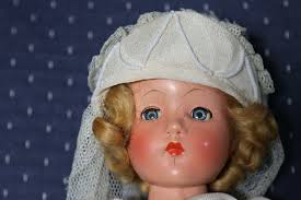 1930s Porcelain Vintage Effanbee Suzanne Doll Bride Original Clothing  Moveable