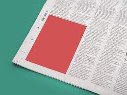 Download Newspaper Ad Mockup Sample Psd Template Free Free Mockup Template Design