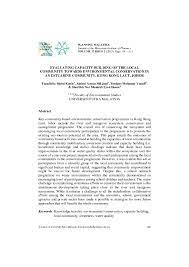 Fish and wildlife service, togethergreen, and the north american association for environmental. Environmental Conservation Research Papers Academia Edu