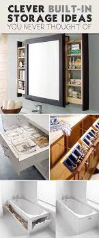 Clever Built In Storage Ideas You Never Thought Of Ohmeohmy Blog Tiny House Storage Tiny House Plans Built In Storage