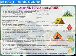 Many were content with the life they lived and items they had, while others were attempting to construct boats to. Camping Trivia 2 Paper Games In Picnic Theme