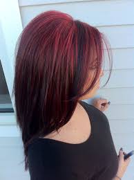 If your hair is very dark black, you will likely want to select the darkest shade of red that they have, as it will not require you to bleach your hair too light, causing damage. Bright Red Hair With Black Lowlights Novocom Top
