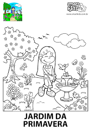 Desenhos para colorir de doraemon. Colorir Desenho Primavera Jardim Desenhos Para Colorir Smartkids