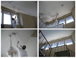 Removing The Popcorn Ceiling In Stairway And Kitchen Popcorn Ceiling Removal San Antonio