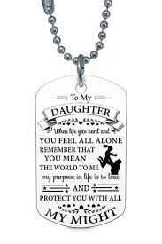 Be it your daughter, niece, or friend's daughter, coming up with a trendy, cool, or useful gift that she'll actually. To My Daughter You Mean The World To Me Love Mom Dad Dog Tag Etsy To My Daughter Father Daughter Gifts Daughter Gifts