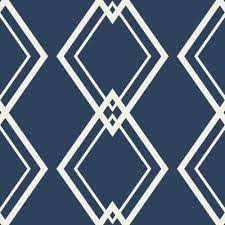 Navy geometric design resources · high quality aesthetic backgrounds and wallpapers, vector illustrations, photos, pngs, mockups, templates and art. Seabrook Diamond Link Geometric Navy And White Wallpaper Decoratorsbest