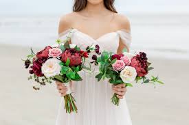 Compare prices & save money on flowers & plants. Tuscany Collection Bride Bouquet With Deep Burgundy Blooms And Pink