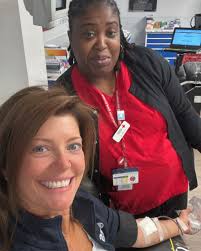I love the @americanredcross and thankful they make it easy to give blood.  They always need donations and Lydia is one of the wonderful nurses here at  DC Headquarters. Lydia is my