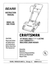 Craftsman professional 52 briggs & stratton 26 hp gas powered zero turn riding lawn mower operator's manual. Craftsman 900 370260 Instruction Manual Pdf Download Manualslib