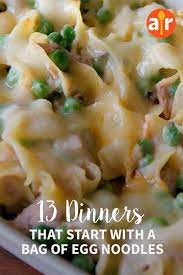 13 Dinners That Start With A Bag Of Egg Noodles Egg Noodles Noodle Dinner Recipes Using Egg Noodles