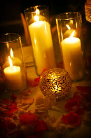 Romantic Candle Lit Table Top Licht