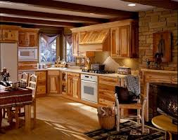 Mountain Hideaway Hickory Kitchen Cabinets Rustic Modern Kitchen Small Rustic Kitchens