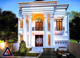 Desain Rumah Classic Model 1 Konsultan Desain Arsitek Profesional Desain rumah minimalis mewah dengan palet gradasi abu gelap. desain rumah classic model 1